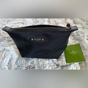Kate Spade Black Small Bag/Makeup Bag